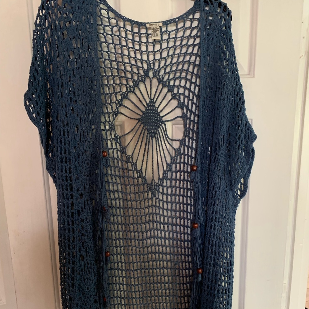 Forever 21 Crochet Jacket